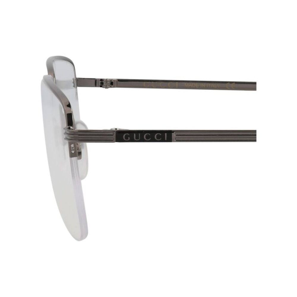 Gucci Square-Frame Metal Optical Frames Silver Mens - Picture 4 of 6